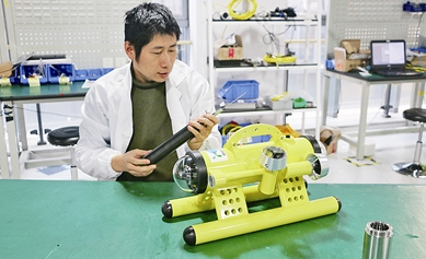 国产水下微型机器人：内置多种传感器可代替潜水员给海星打针