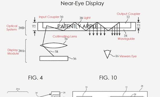 苹果正申请用于VR头显的近眼显示技术专利 