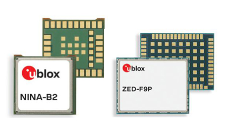 u-blox推出一款高精度<font color=red>GNSS模块</font>和一款易用型双模蓝牙模块