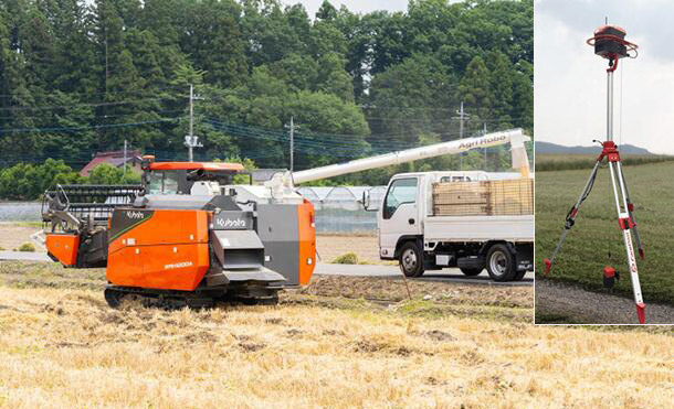 日本农机企业推出新型GPS自动驾驶联合收割机